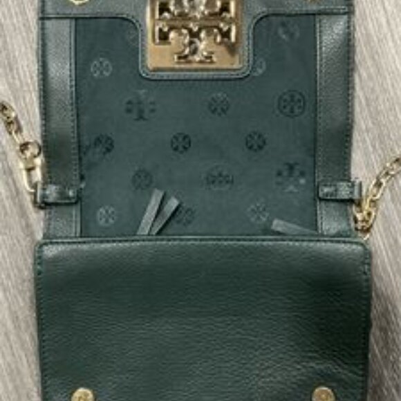 Tory Burch Britten Green Crossbody – Sleek & Timeless (Pre-Owned) - Picture 4 of 4